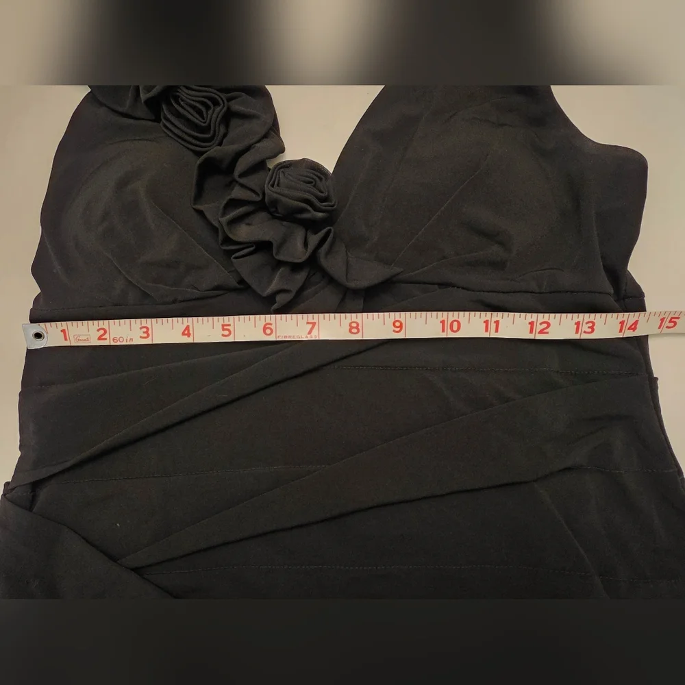 LIKE NEW Valerie Bertinelli Women's Elegant Black Dress ~ Size 10 - Picture 9 of 10
